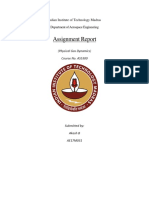 Assignment Report: Indian Institute of Technology Madras Department of Aerospace Engineering