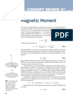 Magnetic Moment: Classical Concept Review 27