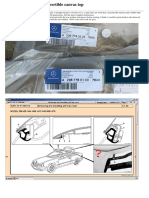 Removing Soft Top Canvas CLK 320 - W208
