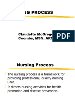 Nursing Process: Claudette Mcgregor-Coombs, MSN, Arnp