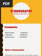 Ethnography: A Method of Data Collection