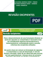 7 - Revisão Excipientes - SCB