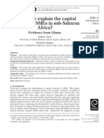 Abor, Joshua and Biekpe, Nicholas. 2007. How Do We Explain The Capital Structure of SMEs in Sub-Saharan Africa