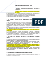 Banco de Preguntas - Derecho Procesal Civil