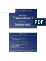 Lecture-3: Microphone Array Processing: Digital Audio Signal Processing