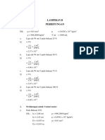 Lampiran B Perhitungan: 1. Perhitungan Untuk Venturi Meter