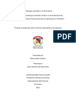 Ensayo - El Liderazgo Autocrático y El Clima Laboral - Milena Ayala Calderon-Seminario de Grado