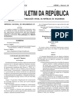 2013 - Moçambique Decreto34 - 2013 - Regulamento Do Licenciamento Da Actividade Comercial