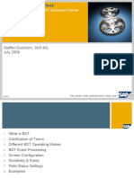 Introduction To BDT For SAP Business Partner: Steffen Dockhorn, SAP AG July 2009