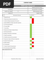 PPAP Workbook Template