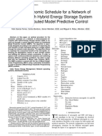 Optimal Economic Schedule For A Network of Microgrids With Hybrid Energy Storage System Using Distributed Model Predictive Control