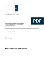 ADB Institute - DEMOGRAPHIC and SOCIOECONOMIC Characteristic of Ecommerce Users Indonesia Sep 2017