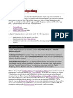 Capital Budgeting: Payback Period Net Present Value Internal Rate of Return