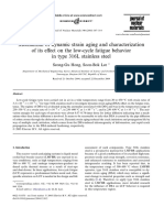 Mechanism of Dynamic Strain Aging and Characterization of Its Effect On The Low - Cycle Fatigue Behavior in Type 316 L Stainless Steel PDF