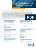 Portfolio Management Professional Reference List