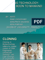 Cloning Technology-Bane or Boon To Mankind