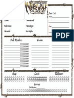 W20 Totem Spirit Sheet - Interactive