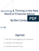 Surviving & Thriving in The New World of Financial Advice