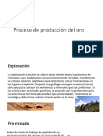 Proceso de Producción Del Oro