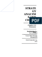 Strate GY Analysi S and Choice: Chapter # 6