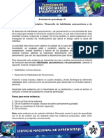 Evidencia 3 - Cuadro Sinóptico "Desarrollo de Habilidades Psicomotrices y Pensamiento"