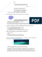 Prueba de Diagnostico Naturaleza 5to