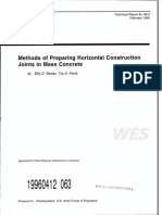 Methods of Preparing Horizontal Construction Joints in Mass Concrete