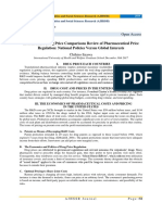 International Drug Price Comparisons Review of Pharmaceutical Price Regulation: National Policies Versus Global Interests