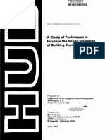 A Study of Techniques To Increase The Sound Insulation of Building Elements