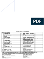 Income Declaration Form