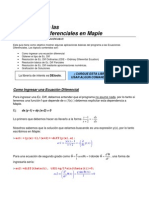 Maple - Ecuaciones Diferenciales I