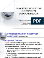 Face Theory of Conflict Negotation