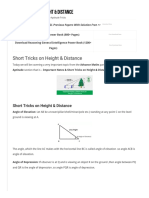 Short Tricks On Height & Distance - GovernmentAdda