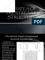 Shapes of Pre Stressed Structures