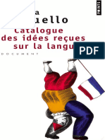 Marina Yaguello. Catalogue Des Idées Reçues Sur La Langue 