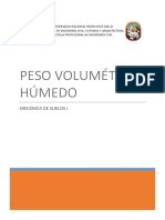 Peso Volumétrico Húmedo