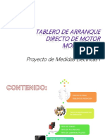 Tablero de Arranque Directo de Motor Monofásico