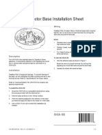 SIGA SB Detector Base Installation Sheet