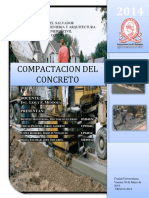 Trabajo de Compactacion de Concreto Tco 2014