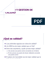 Calidad y Gestion de La Calidad