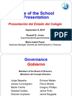 State of The School Presentation: Presentación Del Estado Del Colegio