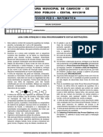 Concurso Professor de Matemática Categoria Ii - Prefeitura de Camocim/ce