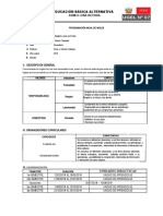 Educación Básica Alternativa: I. Datos Informativos 1. 2. 3. 4. 5. 6. Ii. Descripcion General