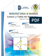 Relación Entre El Análisis Léxico y Tabla de Símbolos