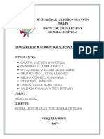 Medicina Legal Lesiones Por Electricdad y Agente Termico Terminado