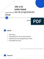 Clase 6 - Aplicaciones de Programacion Lineal