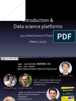 Introduction & Data Science Platforms