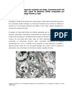 La Técnica de Impregnación Argéntica de Golgi. Conmemoración Del Centenario Del Premio Nobel de Medicina (1906) Compartido Por Camillo Golgi y Santiago Ramón y Cajal