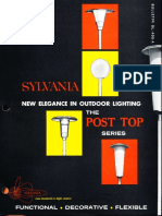 Sylvania Lighting Equipment Post Top Series Brochure 12-64