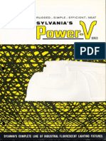 Sylvania Power-V Fluorescent Series Brochure 1962